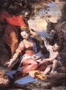 BAROCCI, Federico Fiori Rest on the Flight to Egypt sw Sweden oil painting artist